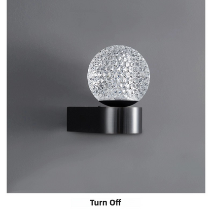 Kimphoria Modern Minimalist  Honeycomb Brass / Blacken Wall Sconce