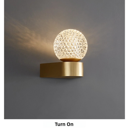 Kimphoria Modern Minimalist  Honeycomb Brass / Blacken Wall Sconce