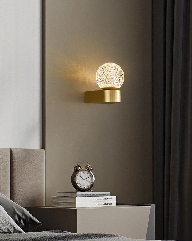 Kimphoria Modern Minimalist  Honeycomb Brass / Blacken Wall Sconce