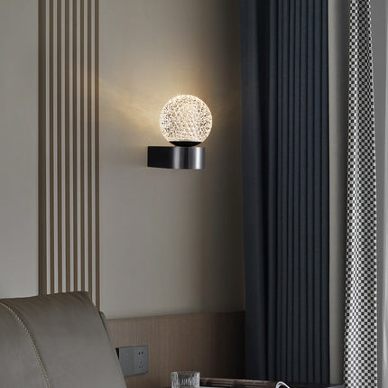 Kimphoria Modern Minimalist  Honeycomb Brass / Blacken Wall Sconce