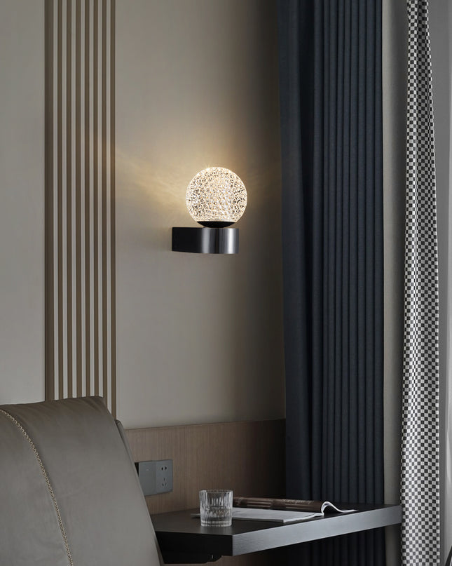 Kimphoria Modern Minimalist  Honeycomb Brass / Blacken Wall Sconce