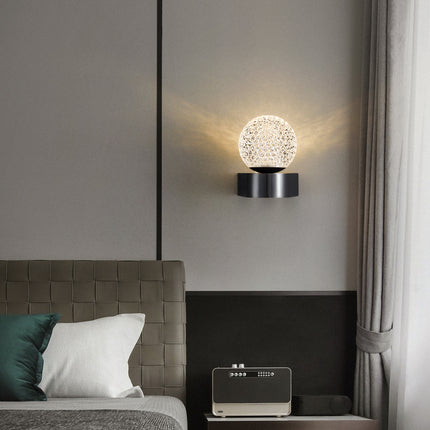 Kimphoria Modern Minimalist  Honeycomb Brass / Blacken Wall Sconce