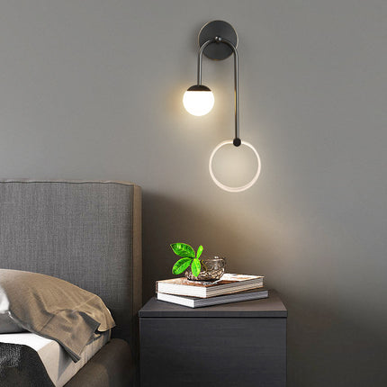 Kimphoria Modern Minimalist Dimmable Brass / Blacken Wall Sconce