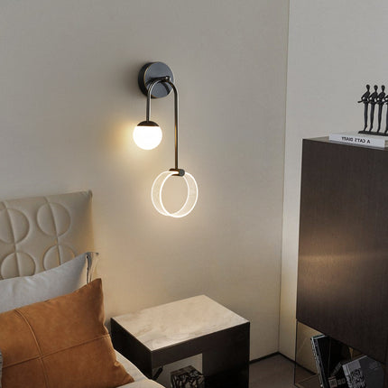 Kimphoria Modern Minimalist Dimmable Brass / Blacken Wall Sconce