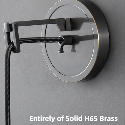 Kimphoria Modern Minimalist Dimmable Brass / Blacken Wall Sconce