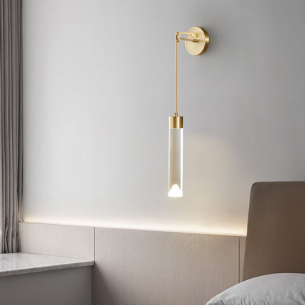 Kimphoria Modern Minimalist Dimmable Brass / Blacken Wall Sconce