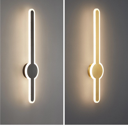 Kimphoria Modern Minimalist Dimmable Brass / Blacken Wall Sconce