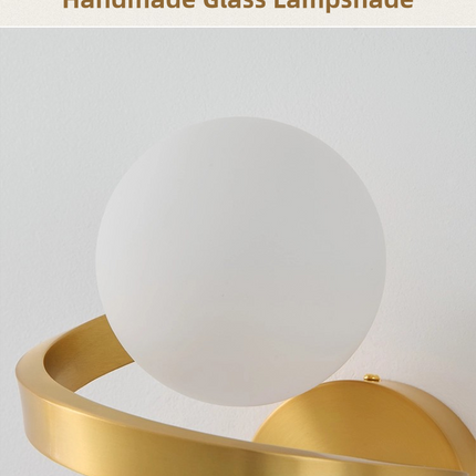 Kimphoria Modern Minimalist Brass Wall Sconce