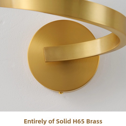 Kimphoria Modern Minimalist Brass Wall Sconce