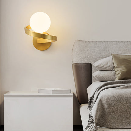 Kimphoria Modern Minimalist Brass Wall Sconce