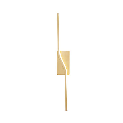 Kimphoria Modern Minimalist 2 Light Dimmable Brass / Blacken Gold Wall Sconce