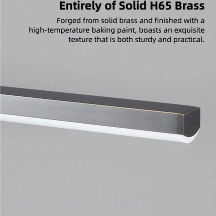 Kimphoria Modern Minimalist 2 Light Dimmable Brass / Blacken Gold Wall Sconce