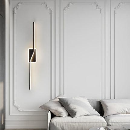 Kimphoria Modern Minimalist 2 Light Dimmable Brass / Blacken Gold Wall Sconce