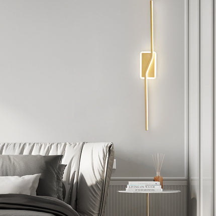 Kimphoria Modern Minimalist 2 Light Dimmable Brass / Blacken Gold Wall Sconce
