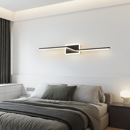 Kimphoria Modern Minimalist 2 Light Dimmable Brass / Blacken Gold Wall Sconce