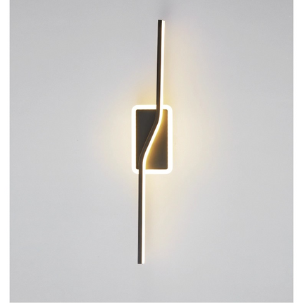 Kimphoria Modern Minimalist 2 Light Dimmable Brass / Blacken Gold Wall Sconce