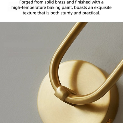 Kimphoria Modern Minimalist Wallchiere Brass Wall Sconce