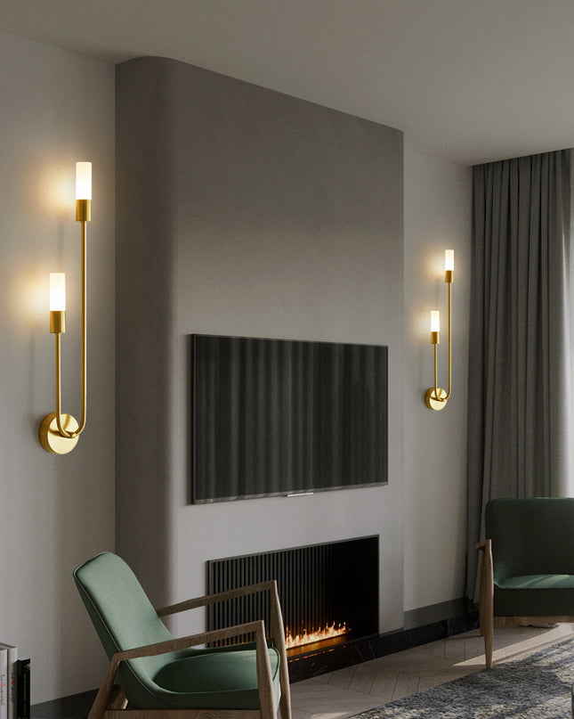 Kimphoria Modern Minimalist Wallchiere Brass Wall Sconce