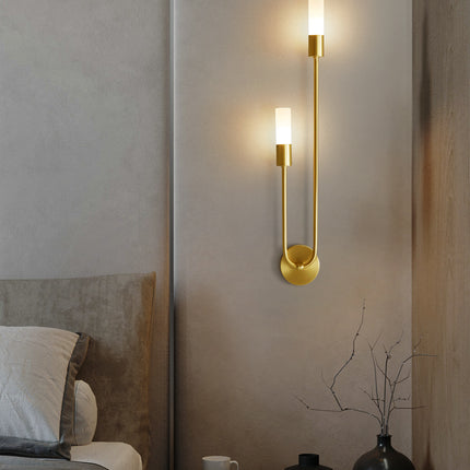 Kimphoria Modern Minimalist Wallchiere Brass Wall Sconce