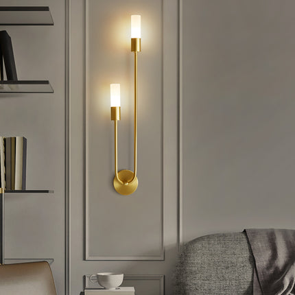 Kimphoria Modern Minimalist Wallchiere Brass Wall Sconce
