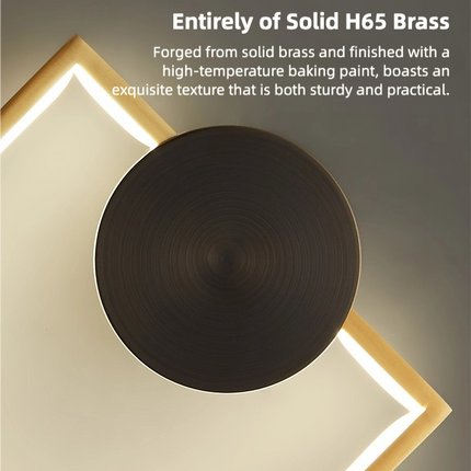 Kimphoria Modern Minimalist Rotatable Dimmable Brass / Blacken Gold Wall Sconce