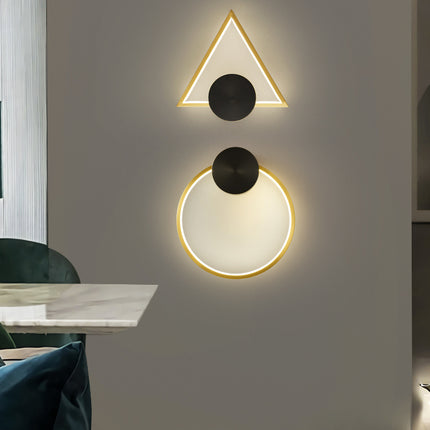 Kimphoria Modern Minimalist Rotatable Dimmable Brass / Blacken Gold Wall Sconce