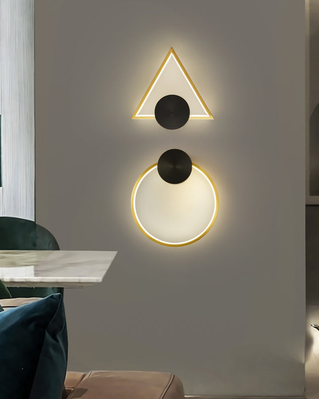 Kimphoria Modern Minimalist Rotatable Dimmable Brass / Blacken Gold Wall Sconce