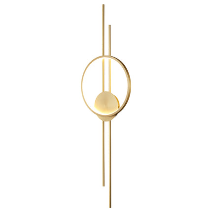 Kimphoria Modern Minimalist Dimmable Brass / Matte Black Wall Sconce