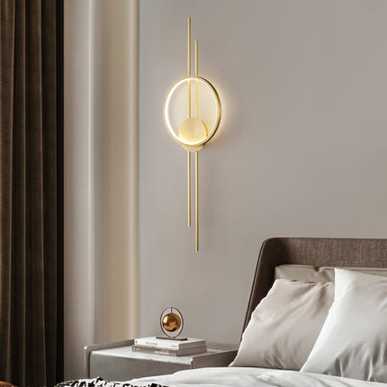 Kimphoria Modern Minimalist Dimmable Brass / Matte Black Wall Sconce