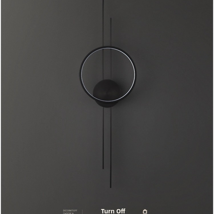 Kimphoria Modern Minimalist Dimmable Brass / Matte Black Wall Sconce