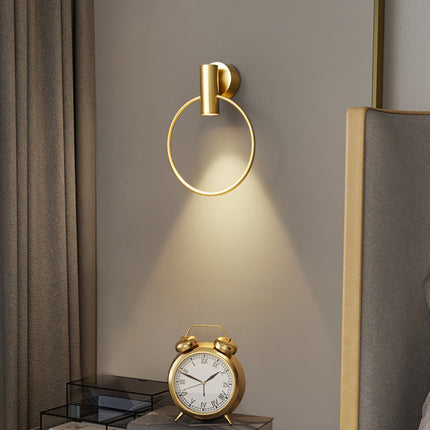 Kimphoria Modern Minimalist Dimmable Brass / Matte Black Wall Sconce