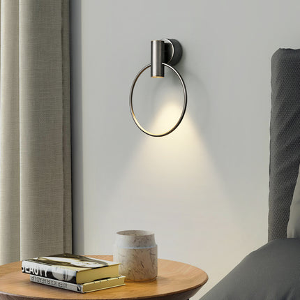 Kimphoria Modern Minimalist Dimmable Brass / Matte Black Wall Sconce