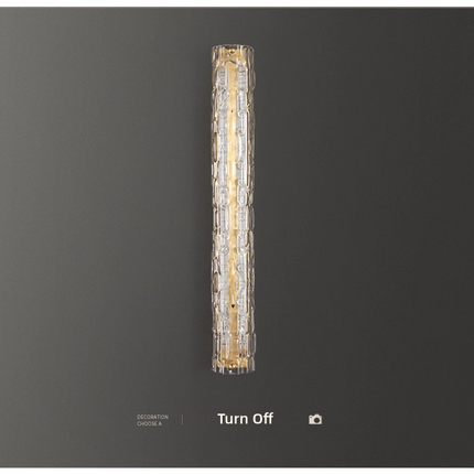 Kimphoria European Minimalist Dimmable Brass / Matte Black Wall Sconce