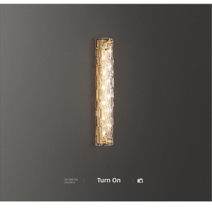 Kimphoria European Minimalist Dimmable Brass / Matte Black Wall Sconce