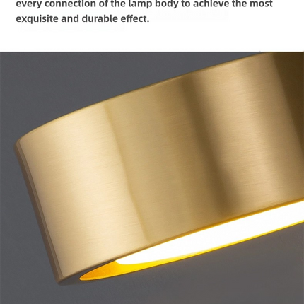Kimphoria Modern Minimalist Dimmable Brass / Matte Black Wall Sconce
