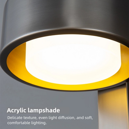 Kimphoria Modern Minimalist Dimmable Brass / Matte Black Wall Sconce