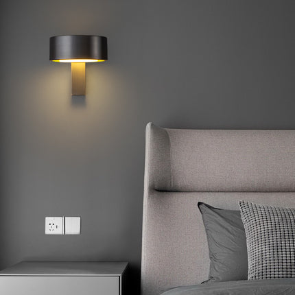 Kimphoria Modern Minimalist Dimmable Brass / Matte Black Wall Sconce