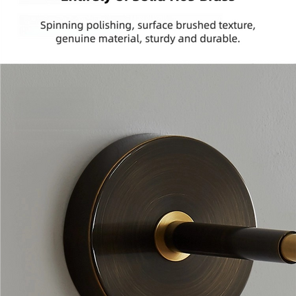 Kimphoria Modern Minimalist  Crystal Blacken Gold Wall Sconce