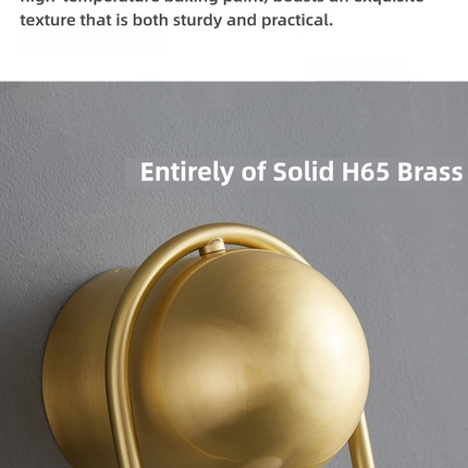 Kimphoria Modern Minimalist Brass / Matte Black Wall Sconce