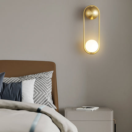Kimphoria Modern Minimalist Brass / Matte Black Wall Sconce