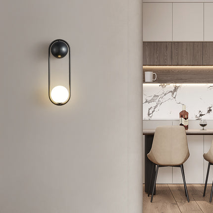 Kimphoria Modern Minimalist Brass / Matte Black Wall Sconce
