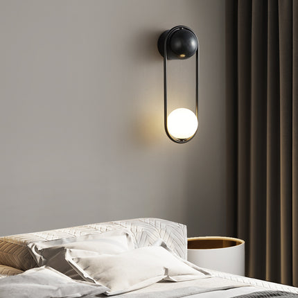 Kimphoria Modern Minimalist Brass / Matte Black Wall Sconce
