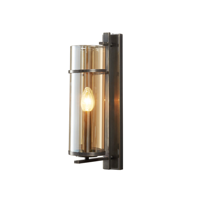 Kimphoria Modern Minimalist Brass / Blacken Gold Wall Sconce