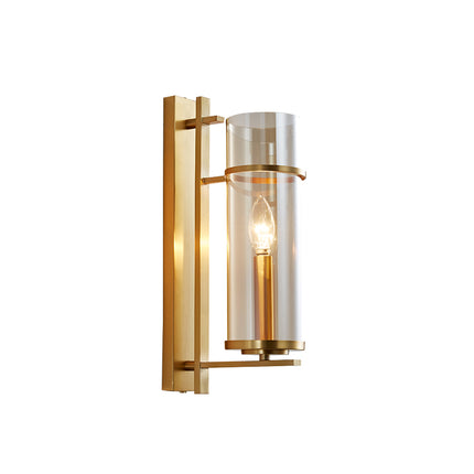 Kimphoria Modern Minimalist Brass / Blacken Gold Wall Sconce