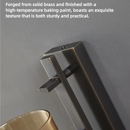 Kimphoria Modern Minimalist Brass / Blacken Gold Wall Sconce