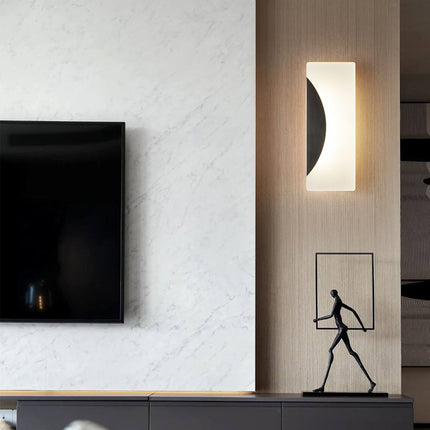 Kimphoria Modern Minimalist Brass / Blacken Gold Wall Sconce