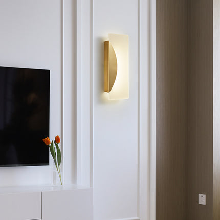 Kimphoria Modern Minimalist Brass / Blacken Gold Wall Sconce