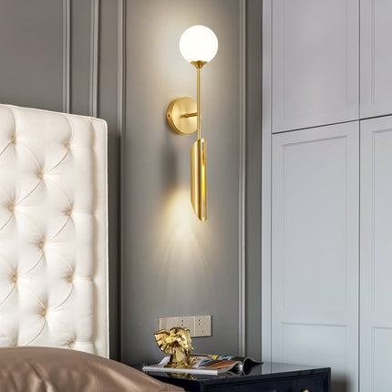 Kimphoria Modern Minimalist 2 Light Brass / Blacken Gold Wall Sconce