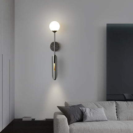 Kimphoria Modern Minimalist 2 Light Brass / Blacken Gold Wall Sconce