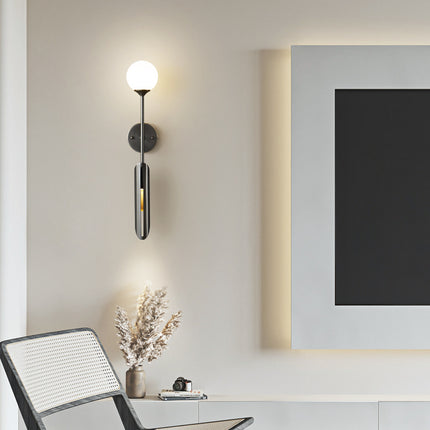 Kimphoria Modern Minimalist 2 Light Brass / Blacken Gold Wall Sconce